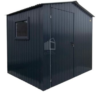 Zahradní domek 2,5x2m - dveře - okno - antracit - střecha sedlová TS1000