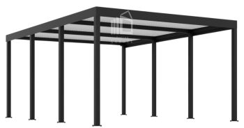 CarPort PREMIUM - Přístřešek pro auto 4x5 antracit - TS1041