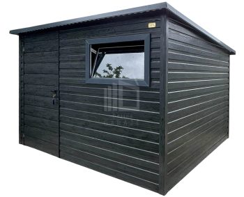 Zahradní domek 3x2 m – dveře – okno – norská borovice – imitace dřeva – střecha spád dozadu – okap ID1053