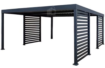 CarPort PREMIUM - Přístřešek pro auto 5x5 - antracit - Doplnkové příslušenství ID1157
