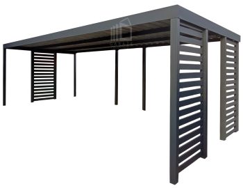 CarPort PREMIUM - Přístřešek pro auto 7x3 - antracit - Doplnkové příslušenství ID1158