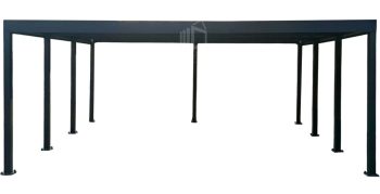 CarPort PREMIUM - Přístřešek pro auto 7x5m - antracit ID1159