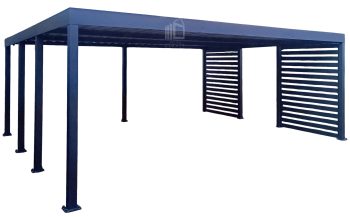 CarPort PREMIUM - Přístřešek pro auto 6x5 - antracit - Doplnkové příslušenství TS1224